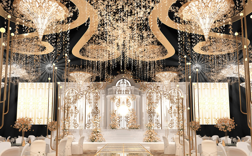 罗庄花木兰喜事汇金色大厅效果展示